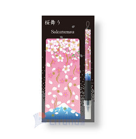 ZIG 吳竹美文字書法筆 ( 桜舞う 和風紙)