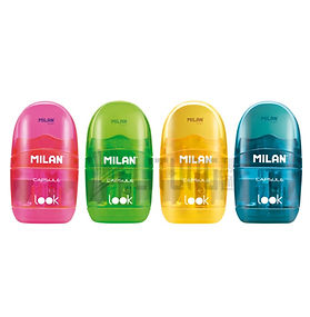 Milan Capsule Look 透明鉛筆刨 + 擦膠